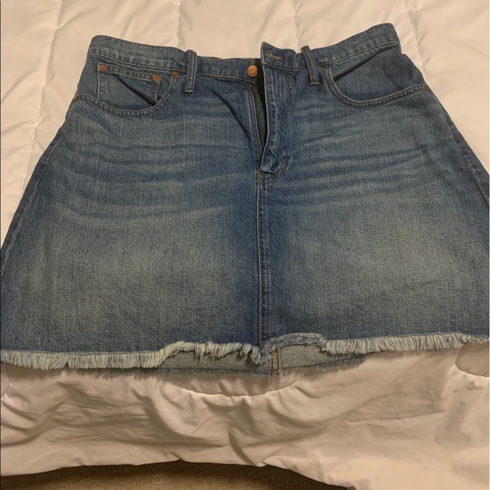 Madewell Short Jean Skirt